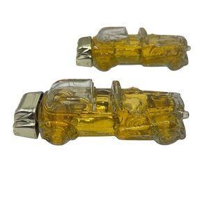 Vintage Avon Solid Gold Cadillac Decanters Car Shape Bottles 1970’s After Shave